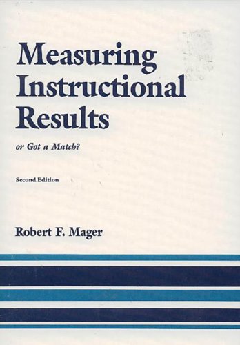 Stock image for Measuring Instructional Results : Got a Match for sale by Better World Books