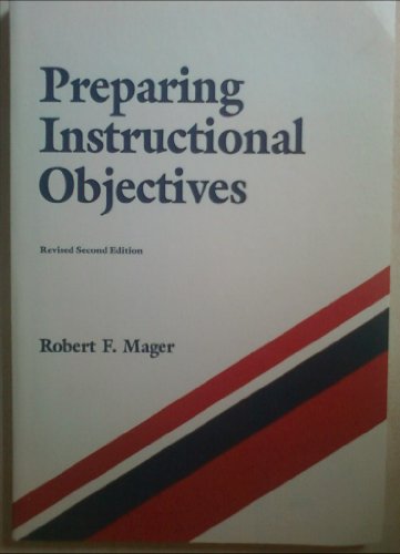 Beispielbild fr Preparing Instructional Objectives zum Verkauf von medimops
