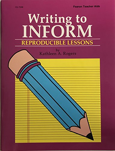 Beispielbild fr Writing to Inform Reproducible Lessons zum Verkauf von Wonder Book