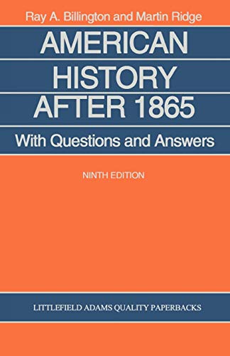 Beispielbild fr American History after 1865 : With Questions and Answers zum Verkauf von Better World Books