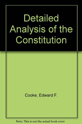 9780822600367: Detailed Analysis of the Constitution