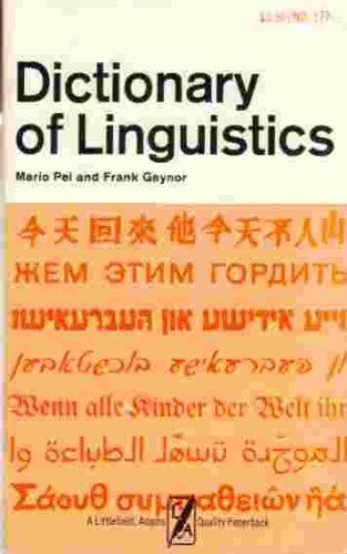 9780822601777: Dictionary of Linguistics