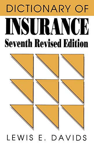 9780822630005: Dictionary of Insurance, Seventh Edition