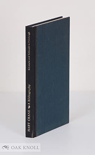 Beispielbild fr Hart Crane : A Descriptive Bibliography zum Verkauf von Better World Books