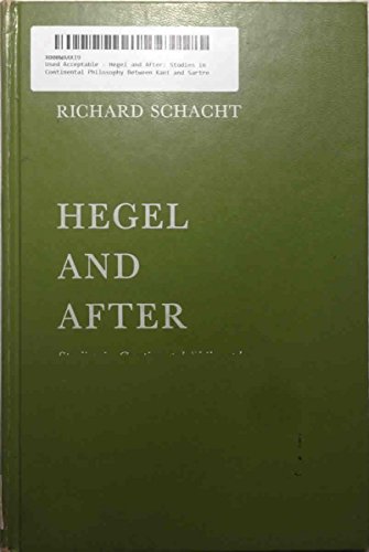 9780822932871: Hegel and After: Studies in Continental Philosophy Between Kant and Sartre