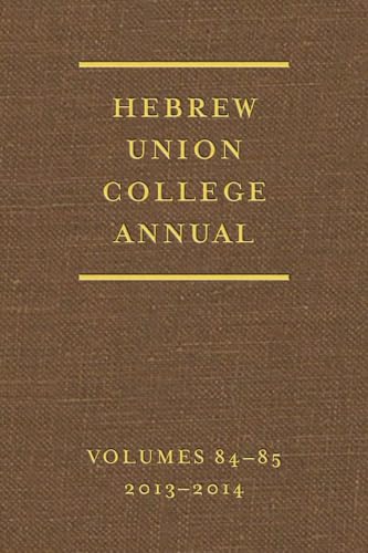 9780822944485: Hebrew Union College Annual