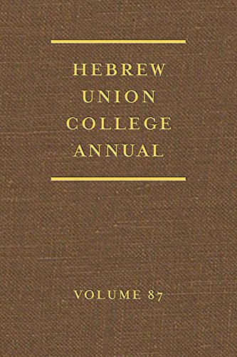 9780822945109: Hebrew Union College Annual