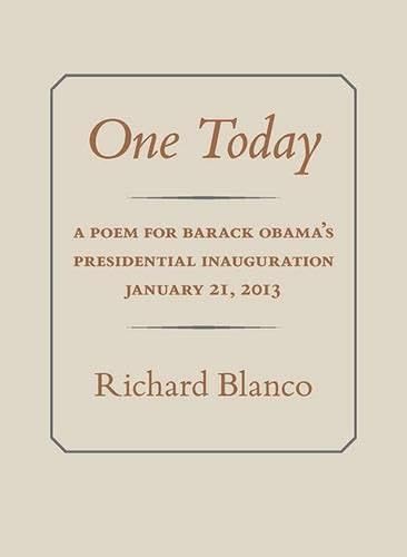Beispielbild fr One Today: A Poem for Barack Obama?s Presidential Inauguration zum Verkauf von Decluttr