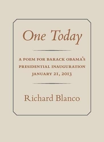 Stock image for One Today: A Poem for Barack Obama?s Presidential Inauguration for sale by Decluttr