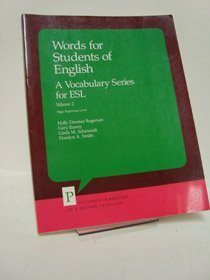 Beispielbild fr Words for Students of English: A Vocabulary Series for Esl (PITT SERIES IN ENGLISH AS A SECOND LANGUAGE) zum Verkauf von HPB-Red
