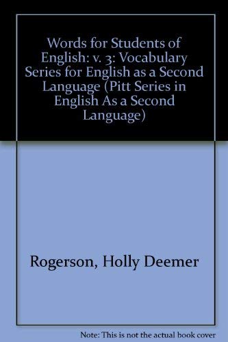 Stock image for Words for Students of English: A Vocabulary Series for Esl (Pitt Series in English As a Second Language) for sale by Books From California