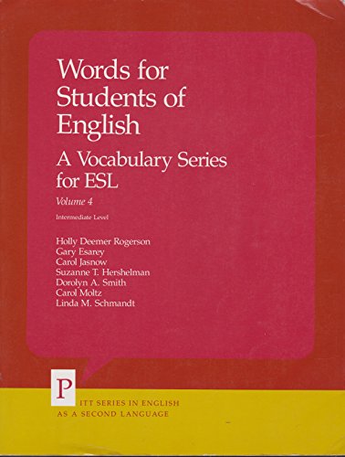 9780822982210: Words for Students of English: v. 4: Vocabulary Series for English as a Second Language (Words for Students of English: Vocabulary Series for English as a Second Language)