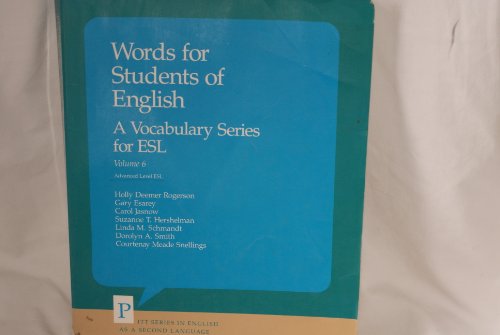Beispielbild fr Words for Students of English: A Vocabulary Series for Esl zum Verkauf von ThriftBooks-Atlanta