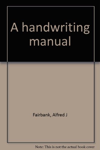 Imagen de archivo de A handwriting manual a la venta por HPB-Ruby