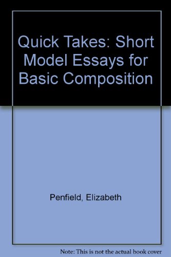 9780823050048: Quick Takes: Short Model Essays for Basic Composition