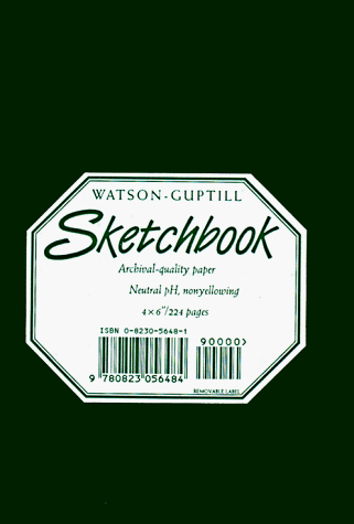 Sketchbook-Hunter Green Blank Book-4x6 (9780823056484) by Watson-Guptill Publications