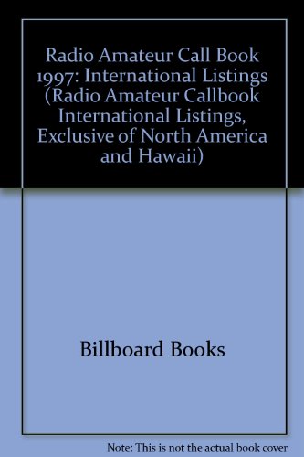 9780823058907: Radio Amateur Call Book 1997: International Listings