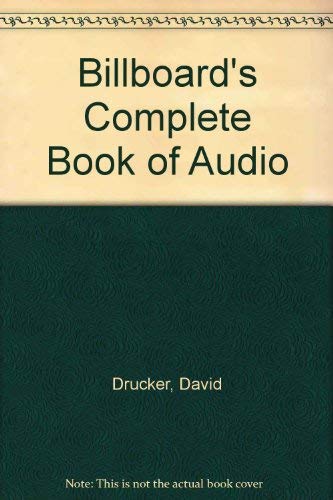 Beispielbild fr Billboard's Complete Book of Audio zum Verkauf von Wonder Book