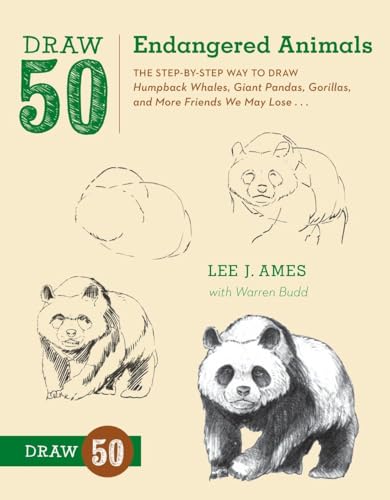 Stock image for Draw 50 Endangered Animals : The Step-by-Step Way to Draw Humpback Whales, Giant Pandas, Gorillas, and More Friends We May Lose. for sale by Better World Books: West