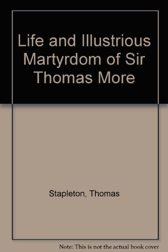 Stock image for The Life of Sir Thomas More for sale by WorldofBooks