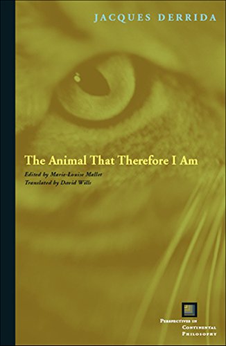 The Animal That Therefore I Am (Perspectives in Continental Philosophy) (9780823227914) by Derrida, Jacques