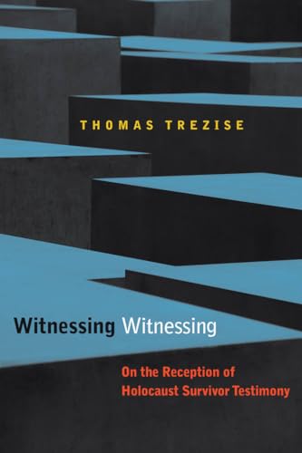 Beispielbild fr Witnessing Witnessing: On the Reception of Holocaust Survivor Testimony zum Verkauf von PlumCircle