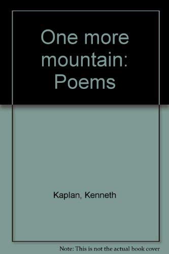 Imagen de archivo de One More Mountain: Poems a la venta por General Eclectic Books