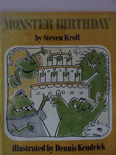 Imagen de archivo de Monster Birthday a la venta por Better World Books