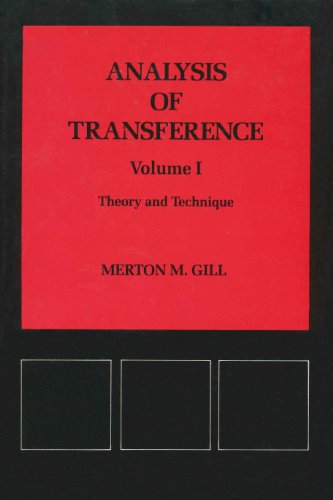 Beispielbild fr Analysis of Transference : Theory and Technique zum Verkauf von Better World Books