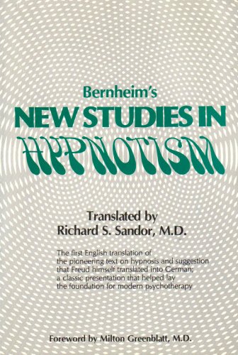 Imagen de archivo de Bernheim's New Studies in Hypnotism a la venta por Wonder Book