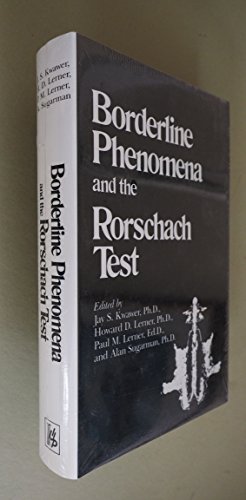Beispielbild fr Borderline Phenomena and the Rorschach Test zum Verkauf von SecondSale