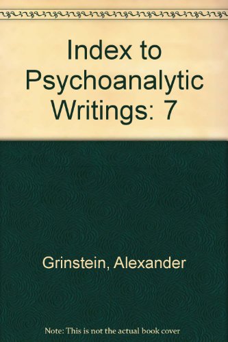 Imagen de archivo de Index to Psychoanalytic Writings a la venta por Bookmonger.Ltd