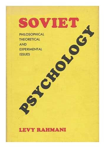 Beispielbild fr Soviet Psychology : Philosophical, Theoretical and Experimental Issues zum Verkauf von Better World Books