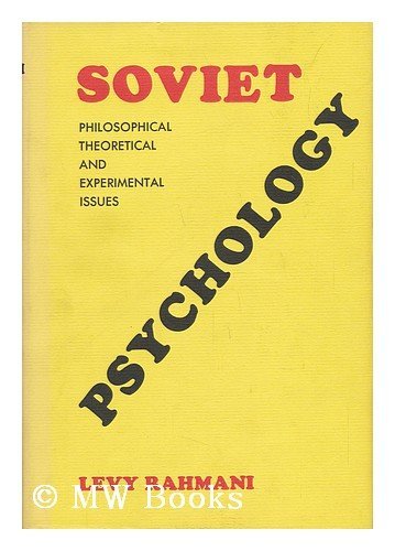 9780823661107: Soviet Psychology: Philosophical, Theoretical and Experimental Issues