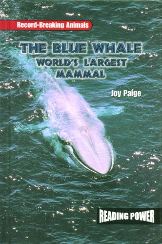 Beispielbild fr The Blue Whale: World's Largest Mammal (Animal Record Breakers) zum Verkauf von SecondSale