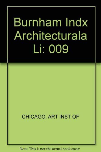 9780824026691: Burnham Index to Architectural Literature