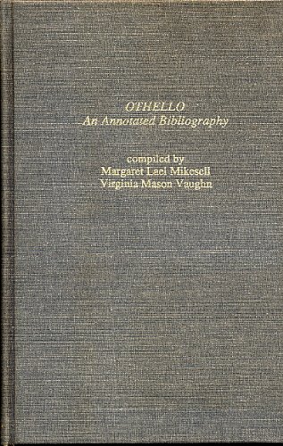 Othello: An Annotated Bibliography (The Garland Shakespeare Bibliographies, No. 20) - Virginia Mason Vaughan, Margaret Lael Mikesell