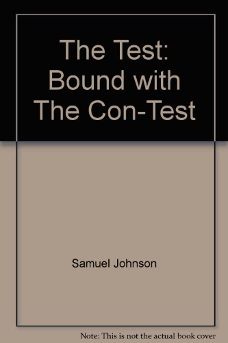 Stock image for The Test bound with the Con-Test [signed by editor] for sale by Second Story Books, ABAA