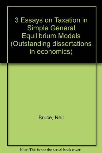 THREE ESSAYS ON TAXATION (9780824041700) by Bruce