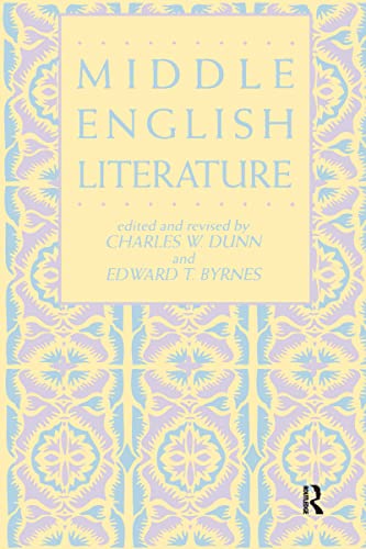 Stock image for Middle English Literature (Garland Reference Library of the Humanities) for sale by Idaho Youth Ranch Books