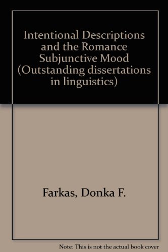 INTENSIONAL DESC & ROMANCE (9780824054267) by Farkas