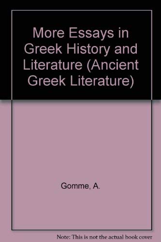 More Essays in Greek History and Literature