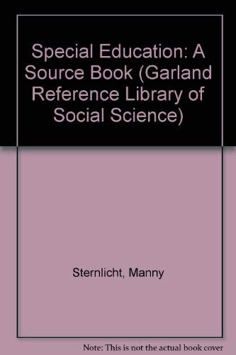 Beispielbild fr SPEC EDUC:A SOURCEBOOK V1 (Garland Reference Library of Social Science) zum Verkauf von Wonder Book
