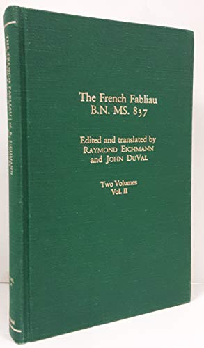 Beispielbild fr The French Fabliaux : B.N. Ms. 837 TWO VOLUME SET (Garland Library of Medieval Literature) zum Verkauf von Heartwood Books, A.B.A.A.