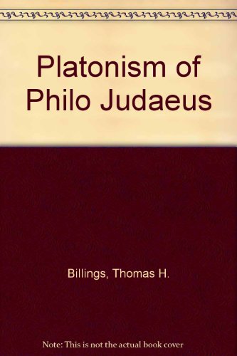 Stock image for Platonism of Philo Judaeus for sale by JuddSt.Pancras