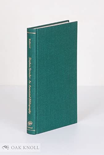 Stock image for Stephen Spender : An Annotated Bibliography for sale by Better World Books