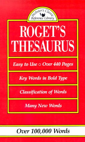 Imagen de archivo de Roget's Thesaurus: Of Synonyms and Antonyms a la venta por Books Puddle