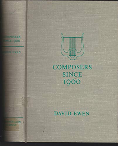 Beispielbild fr Composers Since 1900 : A Biographical and Critical Guide zum Verkauf von Better World Books