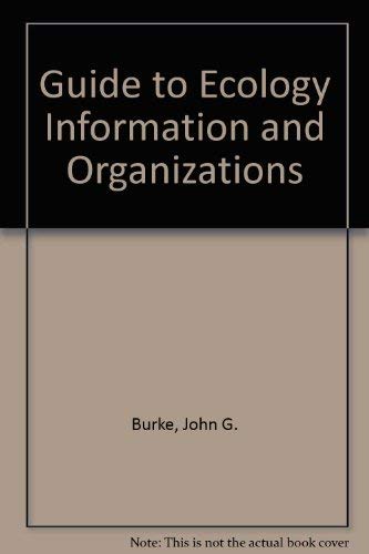 Beispielbild fr Guide to Ecology Information and Organizations zum Verkauf von Better World Books