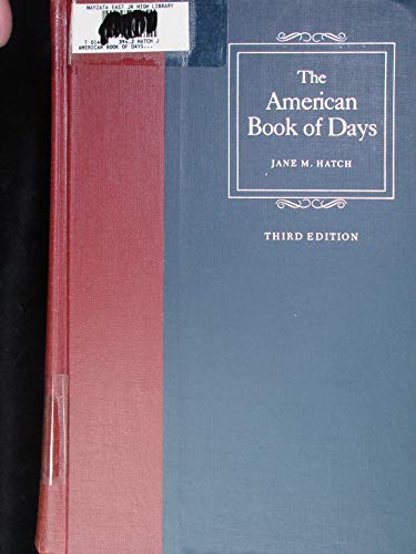 9780824205935: The American Book of Days